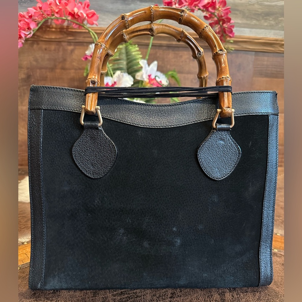 Gucci Suede Diana Tote